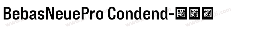 BebasNeuePro Condend字体转换